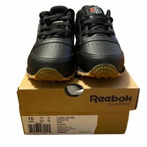 Reebok Classic Leather Black/Gum SZ 10